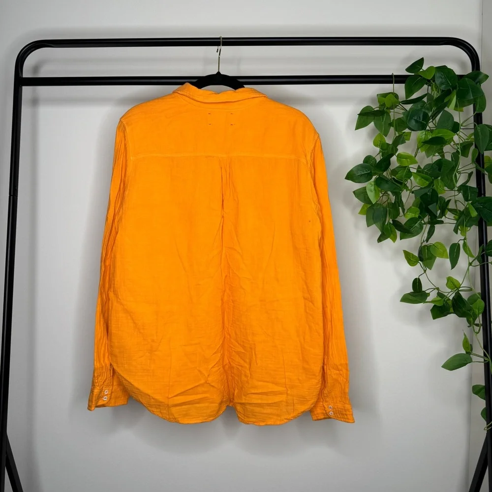 Xirena Gauze Cotton Scout Button Down Blouse size L Large - Picture 3 of 11